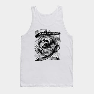 Pirate Skull and Compass Tank Top